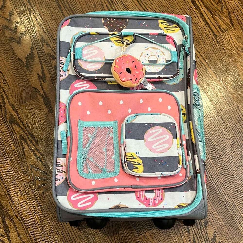 Kids Carry On Donut Suit Case